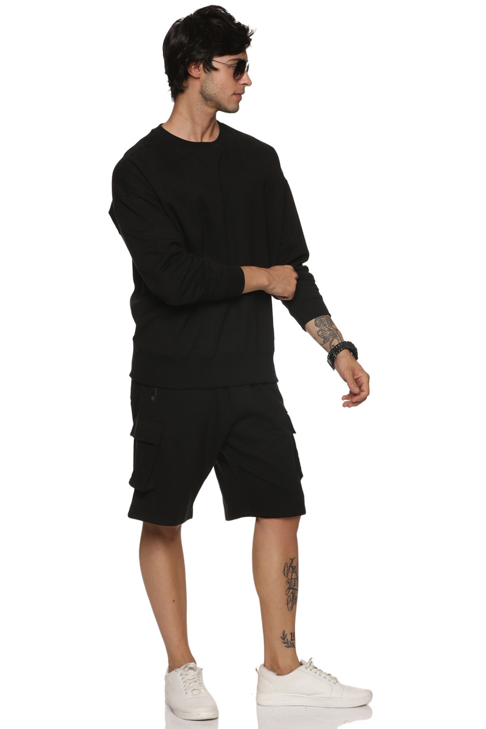 Raisin Black - Fleece Work Shorts