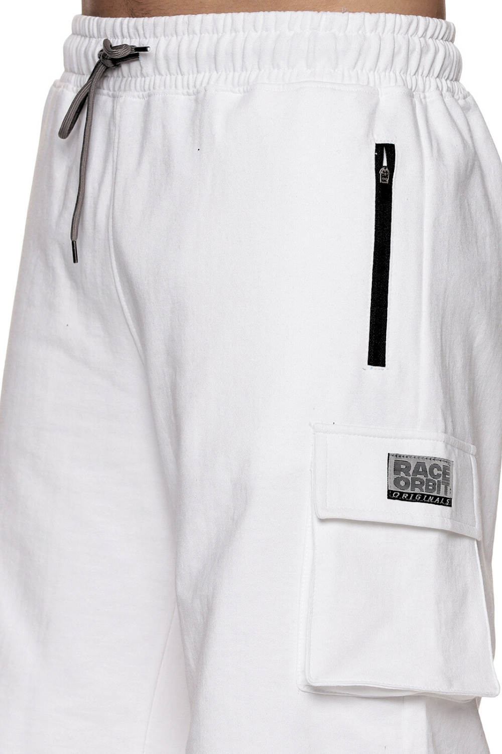 White - Fleece Work Shorts