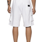 White - Fleece Work Shorts