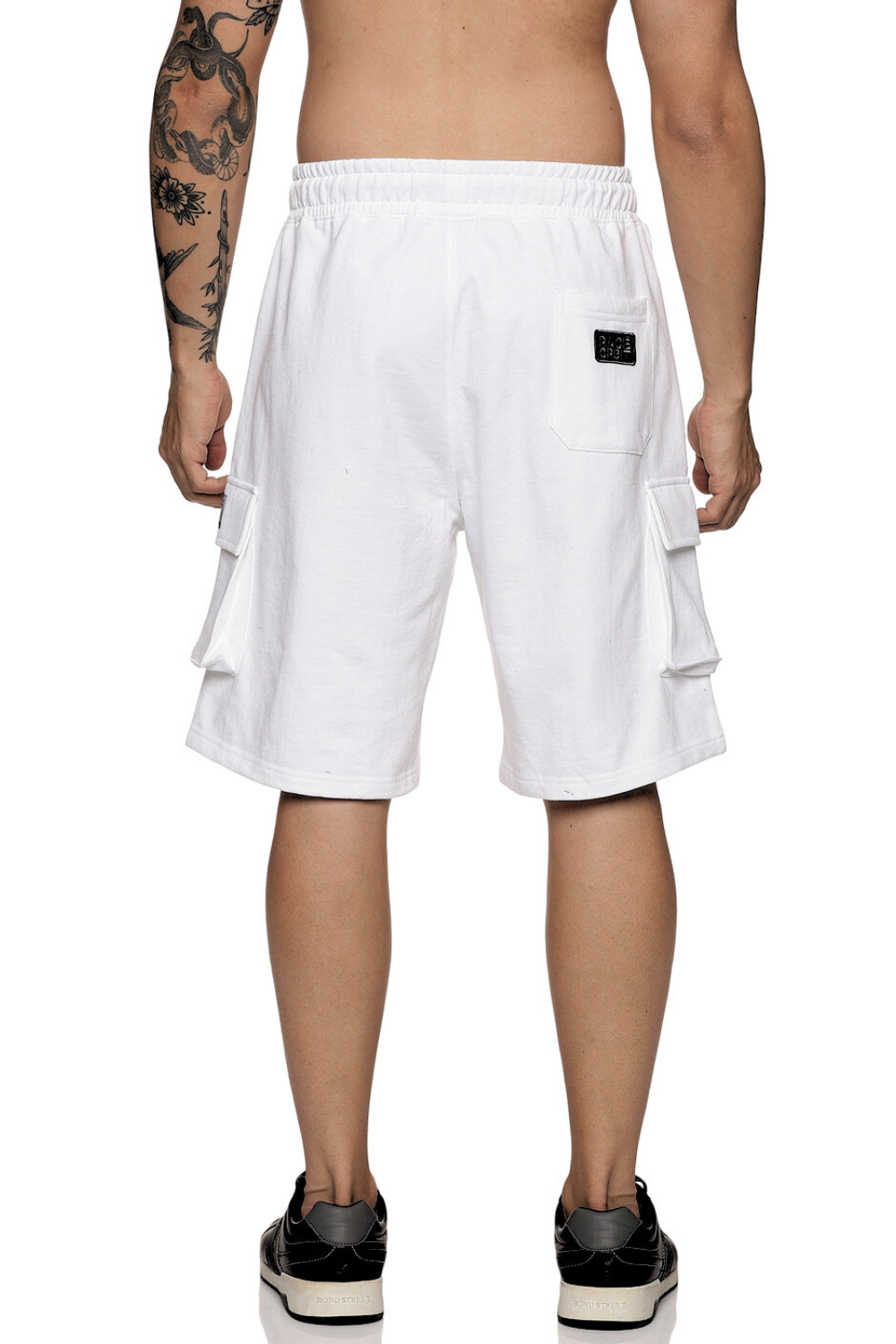 White - Fleece Work Shorts