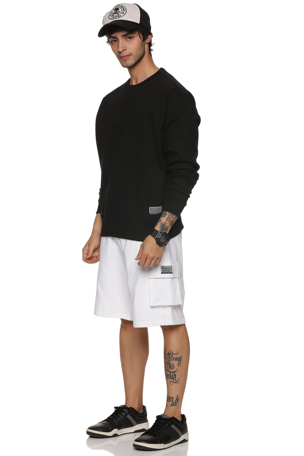 White - Fleece Work Shorts