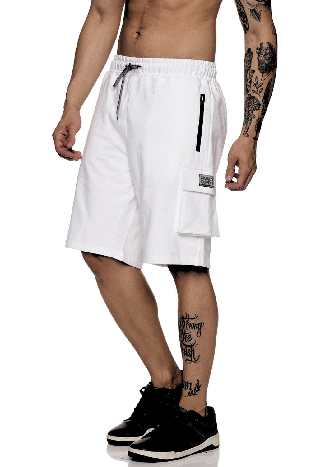 White - Fleece Work Shorts